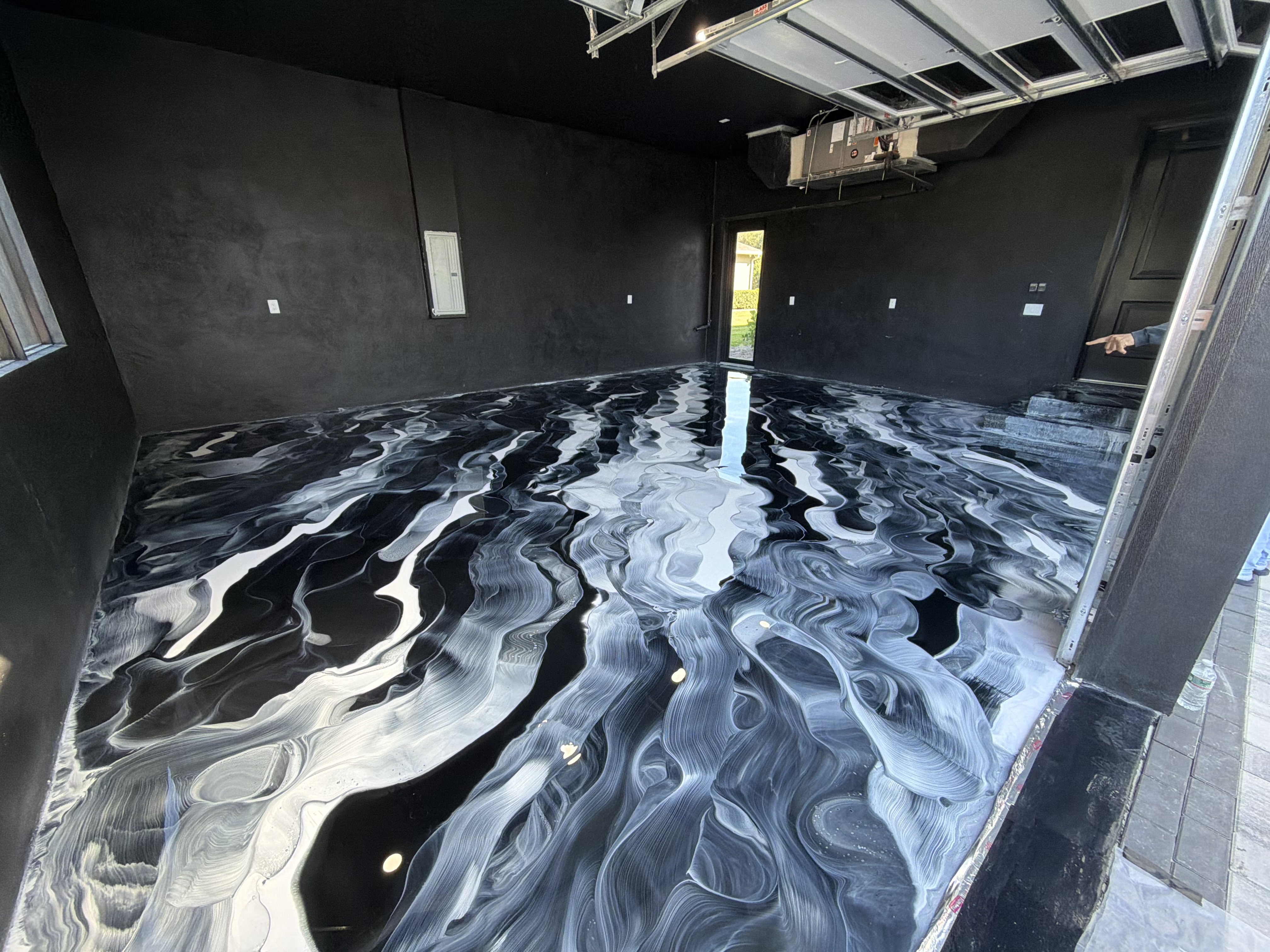 Epoxy flooring finish sample